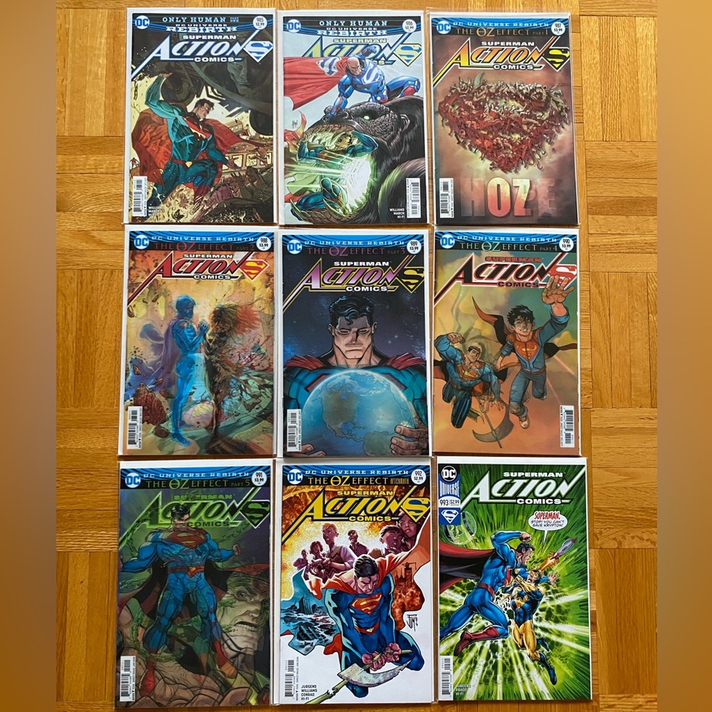 Superman actions comic 985-999 plus annual